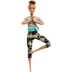 Лялька Mattel Барбі Йога Безмежні рухи Брюнетка Barbie Made to Move FTG82