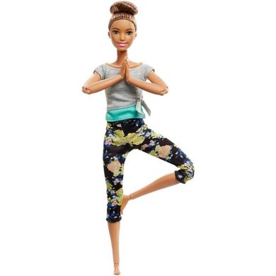 Кукла Mattel Барби Йога Безграничные движения Брюнетка Barbie Барби Made to Move FTG82