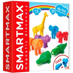 Магнітний конструктор SMART MAX Мої перші дикі тварини SMX 220