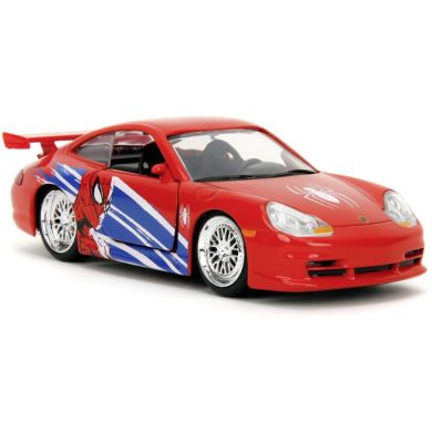 Машина металлическая Jada Марвел. Человек-паук Порше 911 GT3 RS (996), масш. 1:32, 8+ 253222020