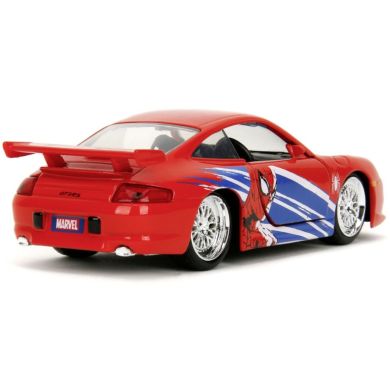 Машина металлическая Jada Марвел. Человек-паук Порше 911 GT3 RS (996), масш. 1:32, 8+ 253222020