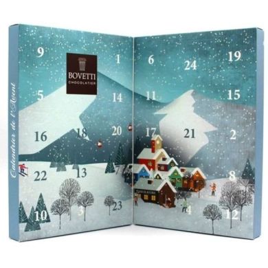 Молочный шоколад Рождественский Календарь 150 г, Bovetti 3501940123202