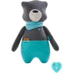 М'яка іграшка для сну MyHummy Teddy Bear Max Mobile app 5907637944491, Графітовий