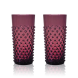 Набор 2шт Стакан для напитков 400 мл Hobnail, Violet, набор 2шт KLIMCHI 21013/400-25/27