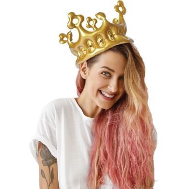 Надувная корона Party Queen Золотая Королева Legami CRO0002