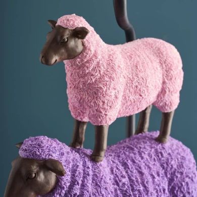 Настольная лампа Colorful Sheep розовая, 35x20x67,5 см Werner Voss 56529