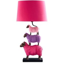 Настольная лампа Colorful Sheep розовая, 35x20x67,5 см Werner Voss 56529