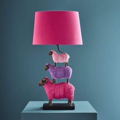 Настольная лампа Colorful Sheep розовая, 35x20x67,5 см Werner Voss 56529