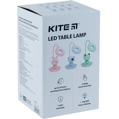 Настільна лампа LED з акумулятором Ведмідь, зелений Kite K24-492-2-4, Зелений