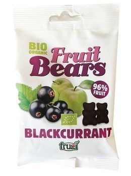 Органические фруктовые медвежуйки со вкусом яблока и черной смородины Fruit Bears HODK-004851
