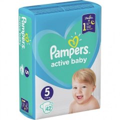 Підгузки Pampers Active Baby, розмір 5, 11-16 кг, 42 шт, 81709603