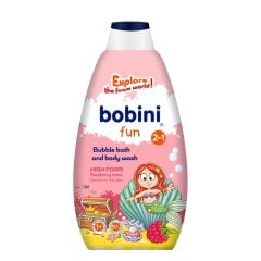 Пена для ванны и гель для душа 2 в 1 Малина 500 мл. 1+ Bobini 5900931033380
