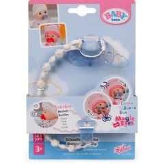 Пустышка для куклы BABY BORN на клипсе (голубая) 838679-1