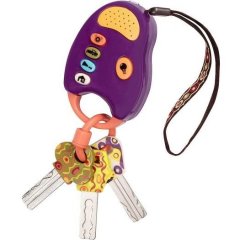 Развивающая игрушка КЛЮЧИКИ (свет, звук, фиолетовые) Battat BX1200Z