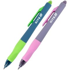 Ручка гелевая автоматическая пиши-стирай, синяя Kite K25-100