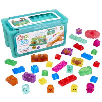 Сенсорный конструктор JELLY BLOX В КЕЙСЕ 2 В 1: ИГРОВАЯ ПЛОЩАДКА 934959