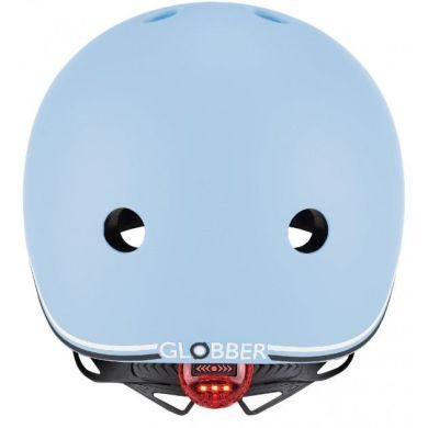 Шлем защитный детский GLOBBER GO UP LIGHTS, синий, с фонариком, 45-51см XXS/XS 506-200
