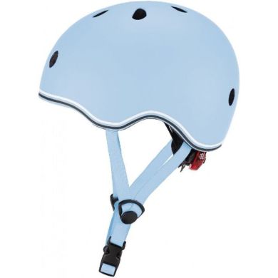 Шлем защитный детский GLOBBER GO UP LIGHTS, синий, с фонариком, 45-51см XXS/XS 506-200
