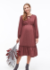 Платье для беременных Yula mama M Темно-бордовый Monice