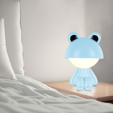 Світильник-нічник LED з акумулят. Cute Froggy, блакитний Kite K25-316-3-3