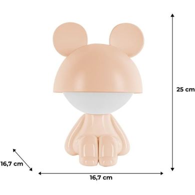 Світильник-нічник LED з акумулятором Cute Mouse,персиковий Kite K25-316-2-4