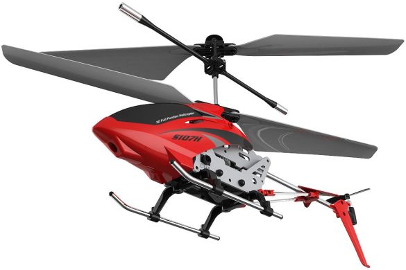 Вертолет Syma S107H 2.4 ГГц 22 см со светом, барометром и гироскопом Red S107H