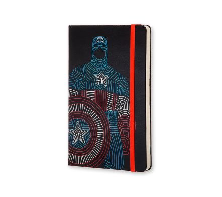 Записная книга Moleskine Avengers 13 х 21 см 240 страниц в линию Captain America LEAVQP060CA