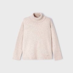 Хлопковый свитер для девочки Mayoral 122 Кремовый 313