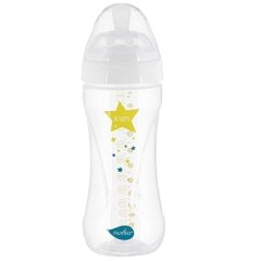 Детская Антиколиковая бутылочка Nuvita Mimic Collection 330 мл белая NV6051
