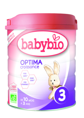 Дитяча суха молочна суміш BabyBio Optima-3 від 10 місяців до 3 років 800 г 58033 3288131580333