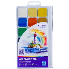 Краски акварельные, 18 цветов Classic Kite K-066