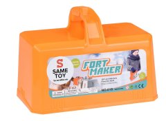 Игровой набор Same Toy 2 в 1 для лепки из снега и песка оранжевый 618Ut-2