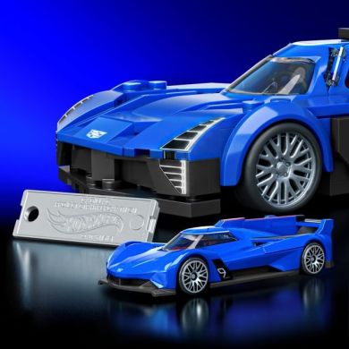 Коллекционная машинка-конструктор Cadillac серии Speed ​​Mattel Brick Shop JFR89