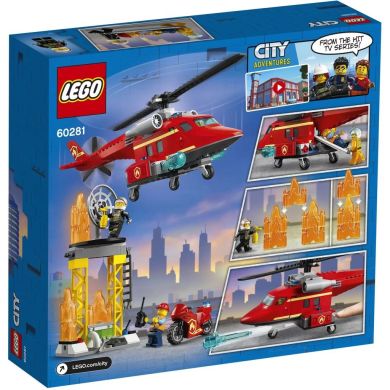 Конструктор LEGO City Пожежний рятувальний гелікоптер 212 деталей 60281