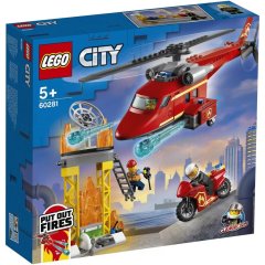 Конструктор LEGO City Пожежний рятувальний гелікоптер 212 деталей 60281