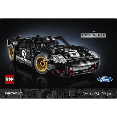 Конструктор LEGO Technic Автомобиль для гонки Ford GT40 MKII 1966 42223