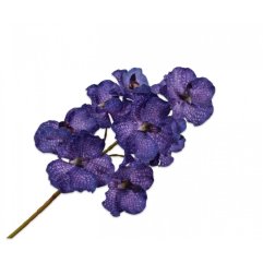 Квітка штучна Стебло Орхідеї пурпурної 79 см Silk-ka 133692