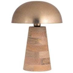 Лампа PEYO манго + абажур GOLD MATT, D31x41см Fancy home collection 490-167