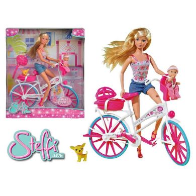 Ляльковий набір Simba Штеффі з малюком на велосипеді 5739050