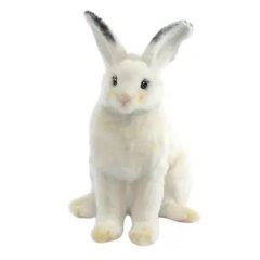М'яка іграшка Білий кролик висота 15 см Hansa 5842