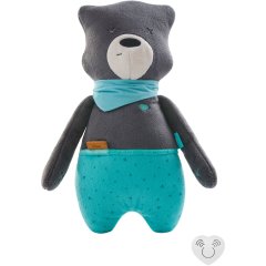 Мягкая игрушка для сна MyHummy Teddy Bear Max датчиком сна 5907637944484, Графитовый
