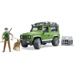 Набір іграшковий Автомобіль Land Rover Defender з фігуркою лісника та собаки Bruder 02587