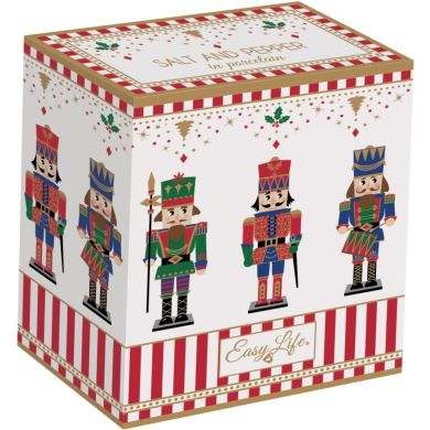 Набор солонки и перечницы h9см из фарфора в коробке NUTCRACKER POZZI MILANO 2191NUTC