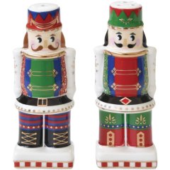 Набор солонки и перечницы h9см из фарфора в коробке NUTCRACKER POZZI MILANO 2191NUTC