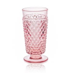 Набір склянок для напоїв 2 шт Hobnail із ножкою 300 мл KLIMCHI 41013A/300-72/27