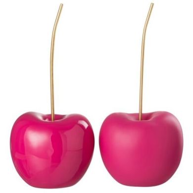 Набор из 2 декоративных вишен, (20x17x41cm) J-LINE 32662