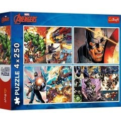 Пазли 4x250 The Avengers Героїчні дні 8000021035972