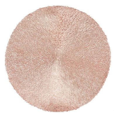 Плейсмат для сервірування CAPELINNI коло, 38 см, рожеве золото ZICZAC ZZ0534ROSEGOLD, 38 x 38