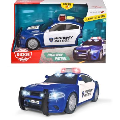 Поліцейський автомобіль Додж чарджера Патруль шосе звукові і світлові ефекти, 27,5 см, 3+ DICKIE TOYS 3714017