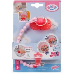 Пустышка для куклы BABY BORN на клипсе (розовая) 838679-2